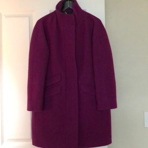 J Crew stadium coat in purple